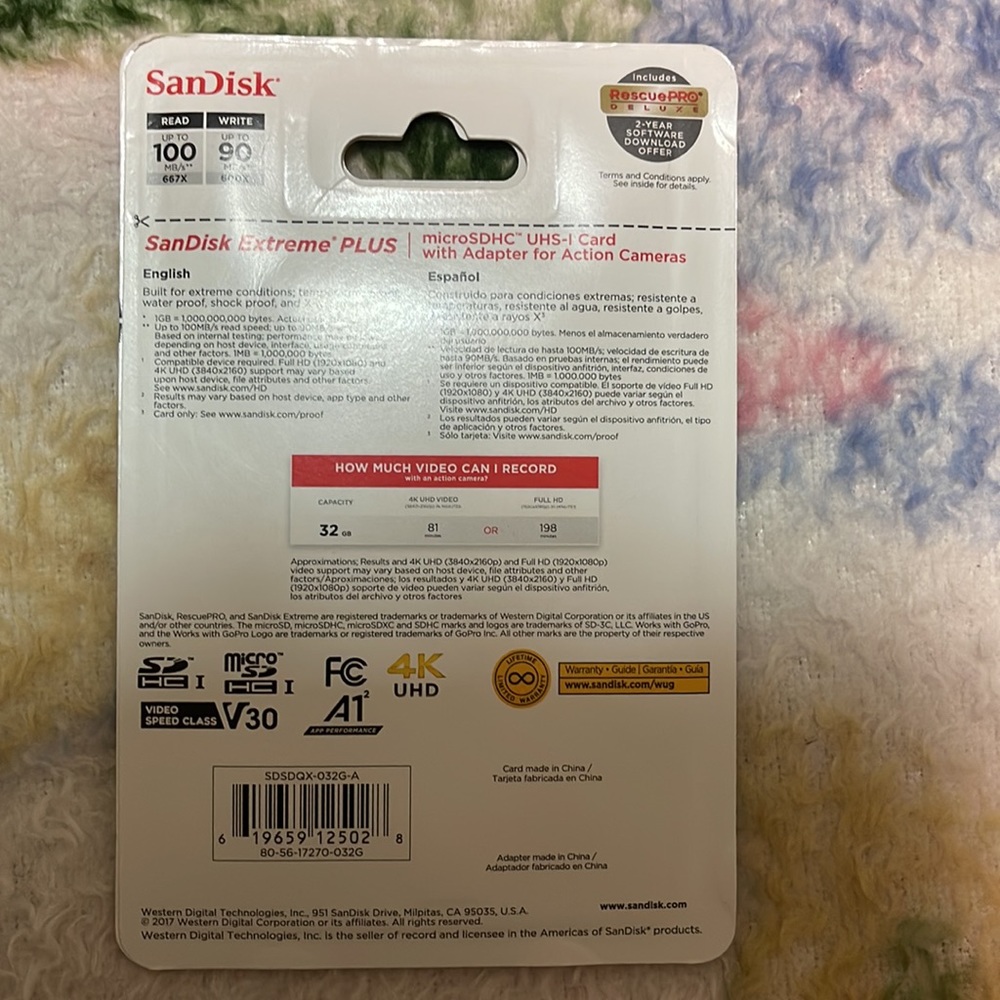 Sandisk Memory Card. - Picture 3 of 5